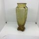 Vase art déco 1930 jaune ambre