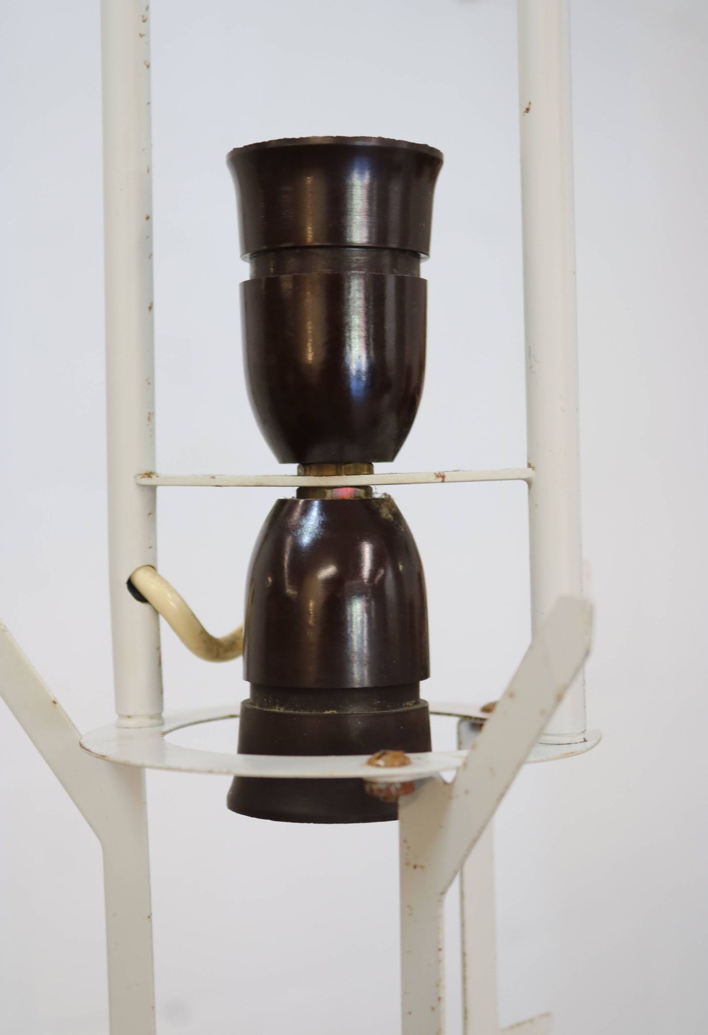 Old Danish design lamp in white/gray and blue colours - Denmark 60's