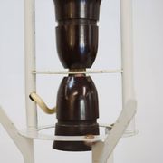 Old Danish design lamp in white/gray and blue colours - Denmark 60's