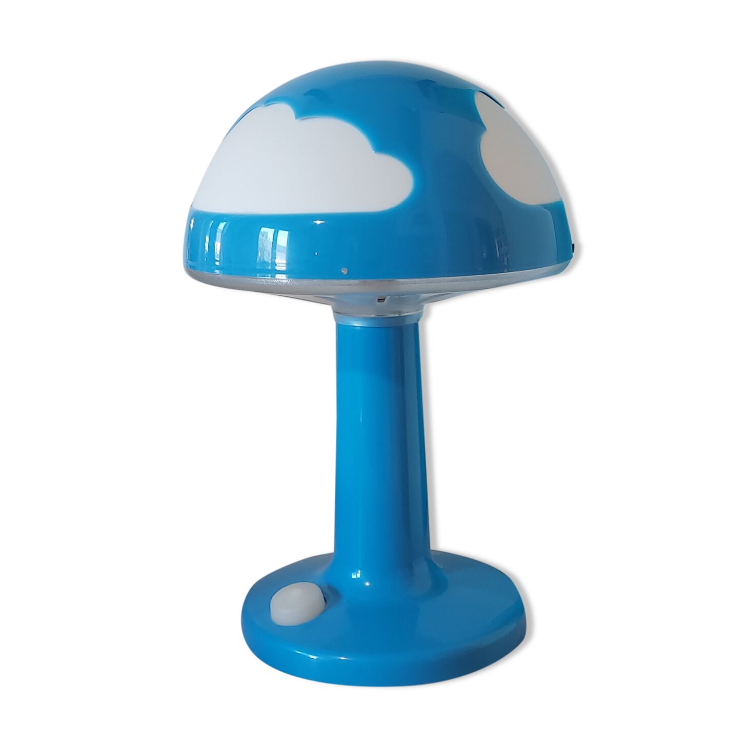 Lampe ikea Skojig bleue