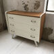 Commode vintage blanche