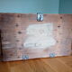 Industrial style wooden transport crate or chest