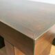 Banc massif en bois tropical