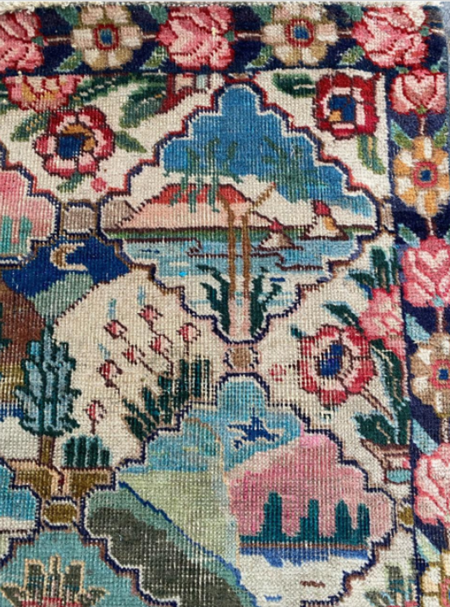 Tapis décoratif vintage Mahal 129x79cm