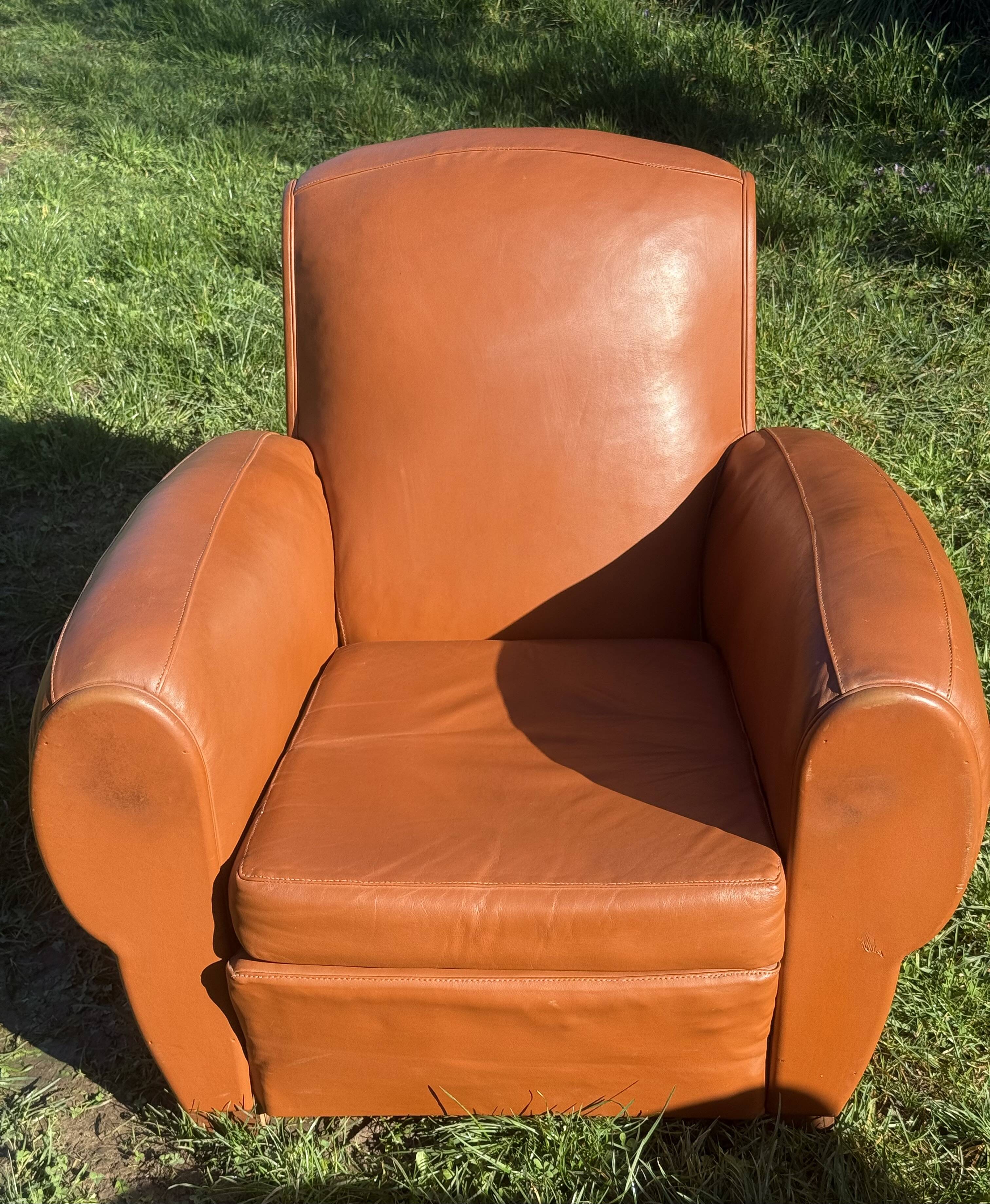 pair of leather clubs