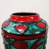 Ceramic pedestal vase by Scheurich