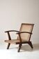 Wooden armchair with caning, 1954