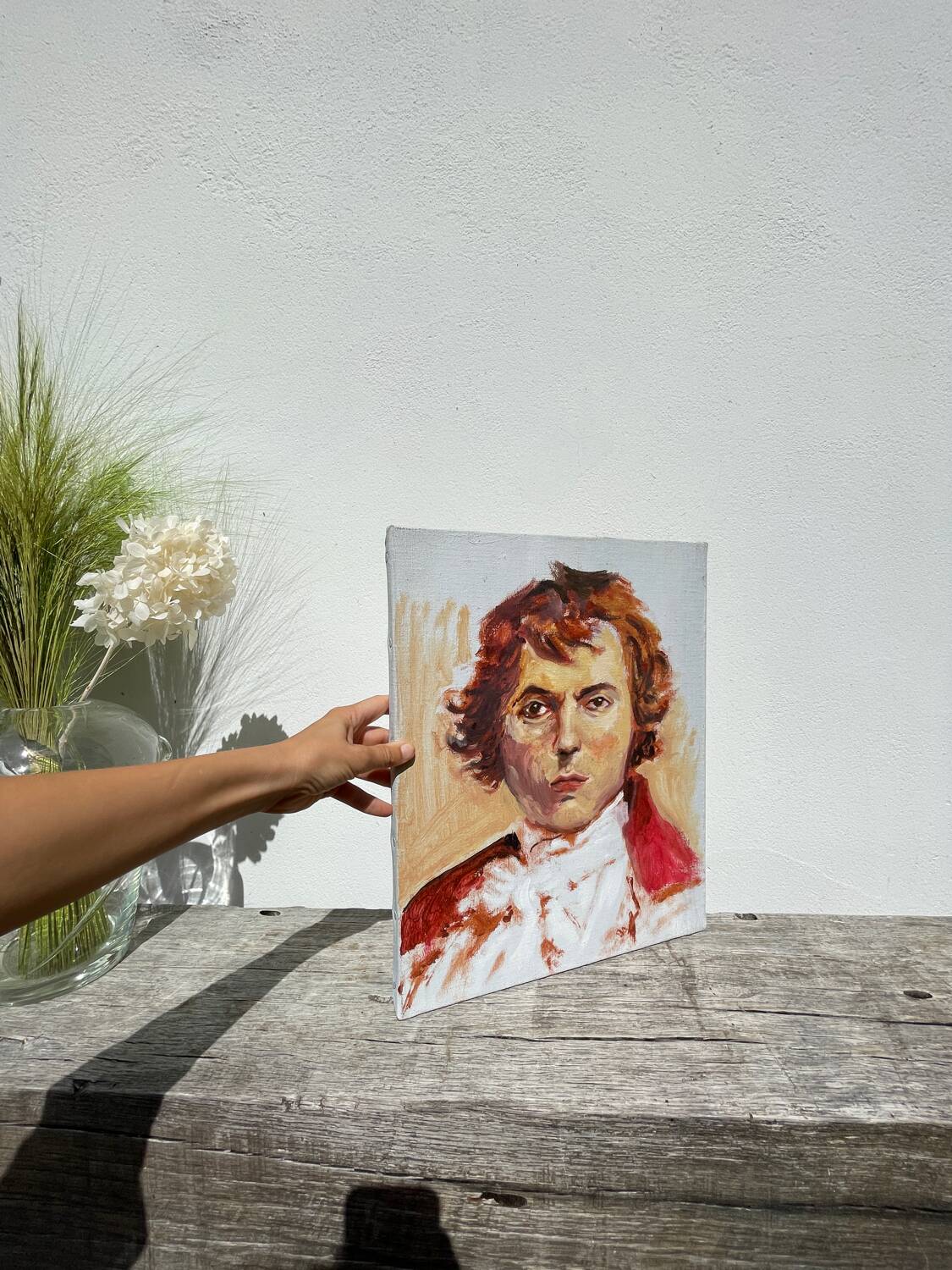 Portrait à l’huile d’un homme tableau