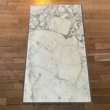 Marble and brass coffee table