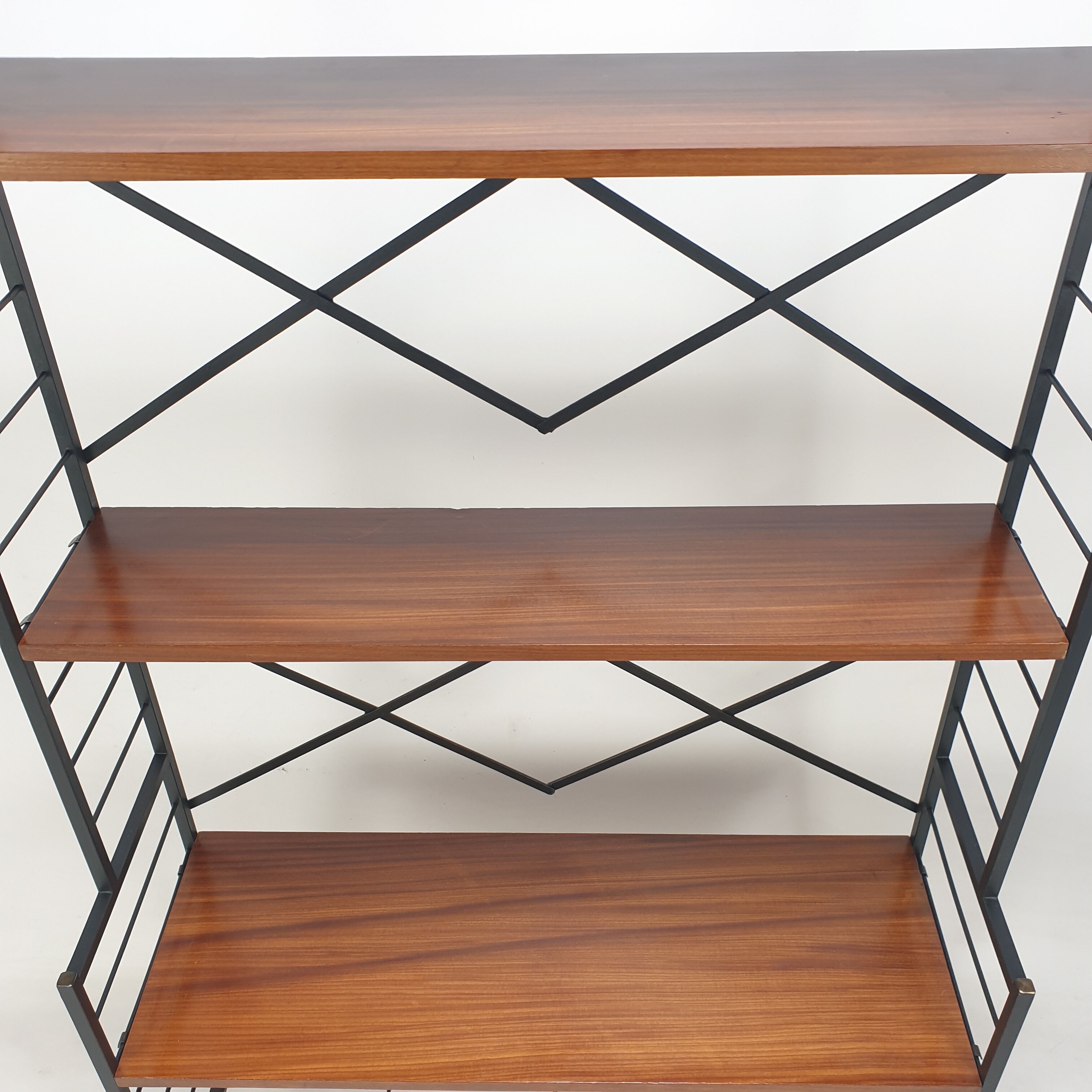 Italian Free Standing Teak Shelving Unit, 1950's