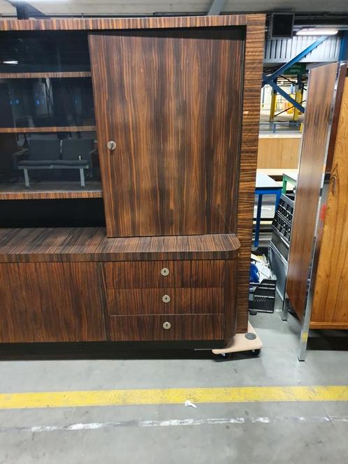 Vintage ebony wall cabinet