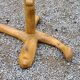 Brutalist coat rack on boxwood stand