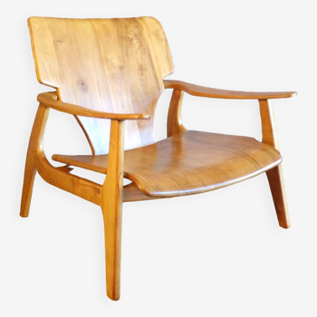 Belgian design teak lounge chair