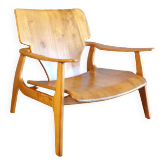 Belgian design teak lounge chair