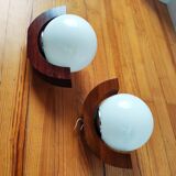 Pair of Scandinavian wall lights