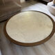 Round coffee table Philippe Hurel – wood and marble – Ø 130 cm