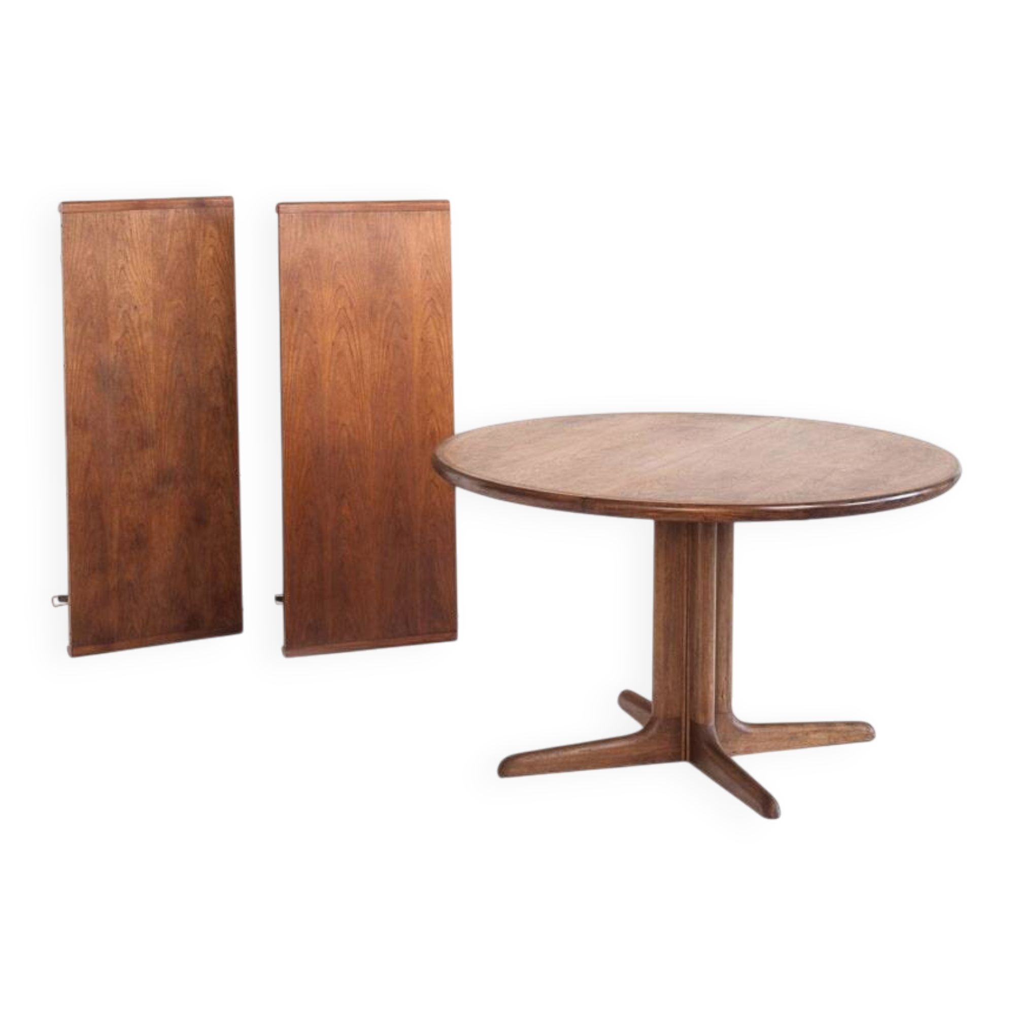 Vintage dining table. Scandinavian style with two extensions, France 60s.