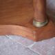Bedside table or console in Empire style, drawer unit, end table.