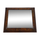 Très grand Miroir Psyché en bois de noyer. Miroir cache bible orthodoxe. XIXème. 53X63 cm - 20,86X24