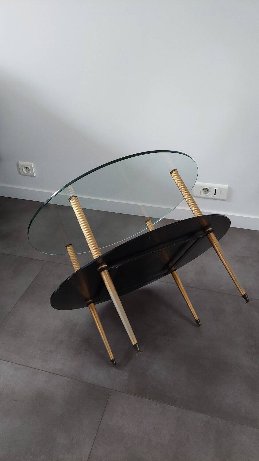 Glass coffee table