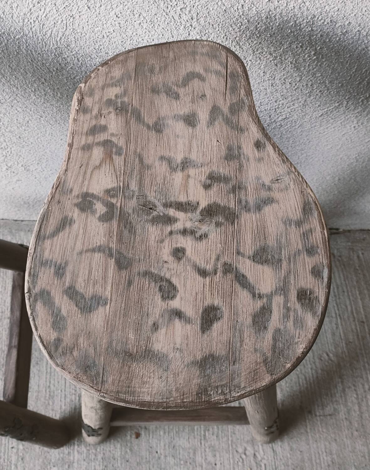 Pair of rustic high stools