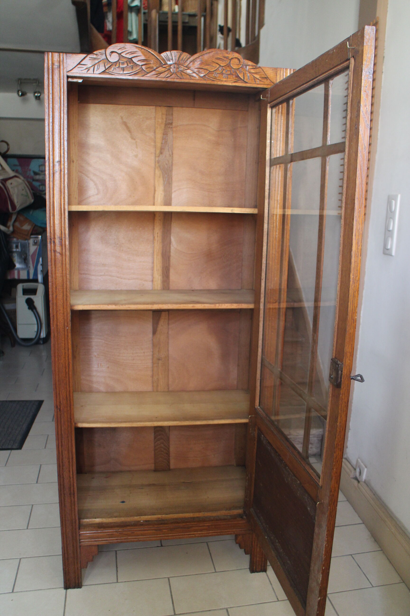 Parisian art deco glazed wardrobe