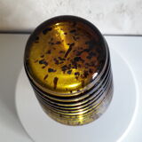 Vintage amber glass vase