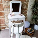 Dressing table and antique chair