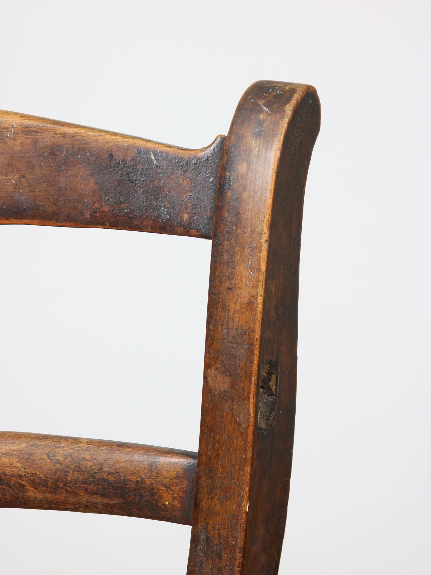 Antique Patinated Children's Chair, 1890s
