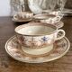 Tea cups and saucers in Sarreguemines ironstone "Derby"