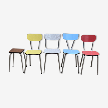 Mismatched Formica chairs