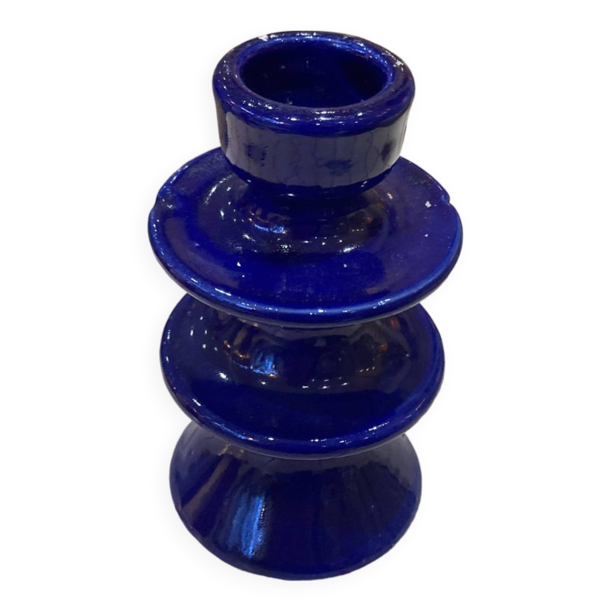 Majorelle lot dark blue candle holder