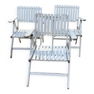 Ensemble de 3 fauteuils - jardin