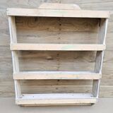 Burmese teak wall shelf