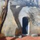 Painting "Orientalist Landscape" by Ch. L. Smets, frame