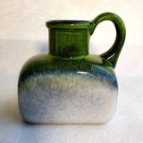 Enamelled stoneware pitcher