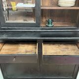 Sideboard - showcase 2 old body in blackened wood