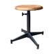 Tabouret industriel ajustable en métal & bois