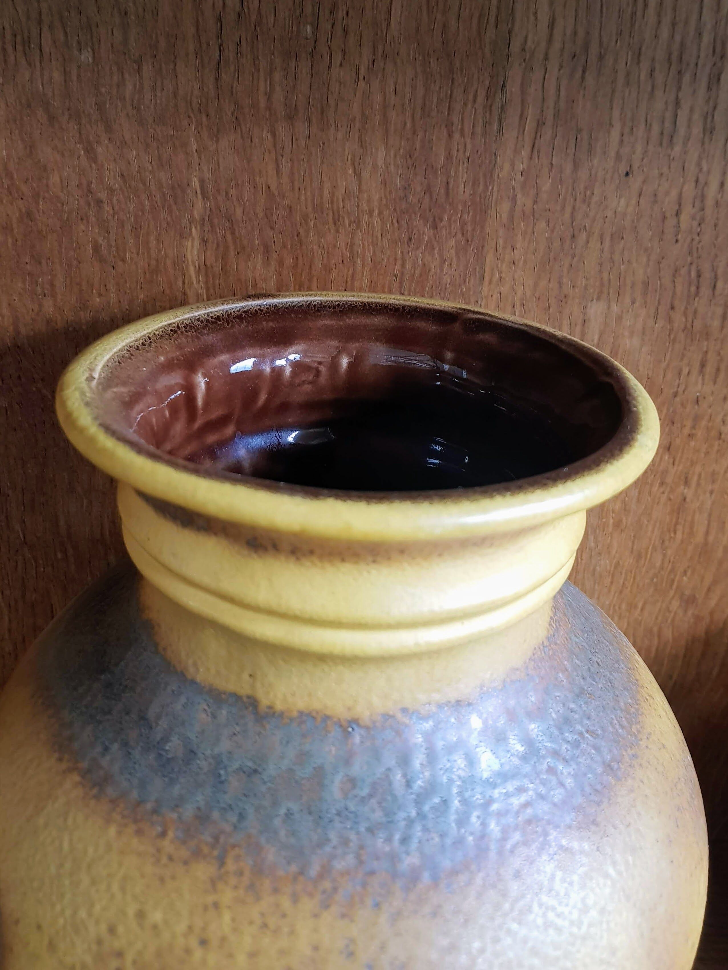 Vintage Set of Four West German Ceramic Vases - Fat Lava - Scheurich - 1960s