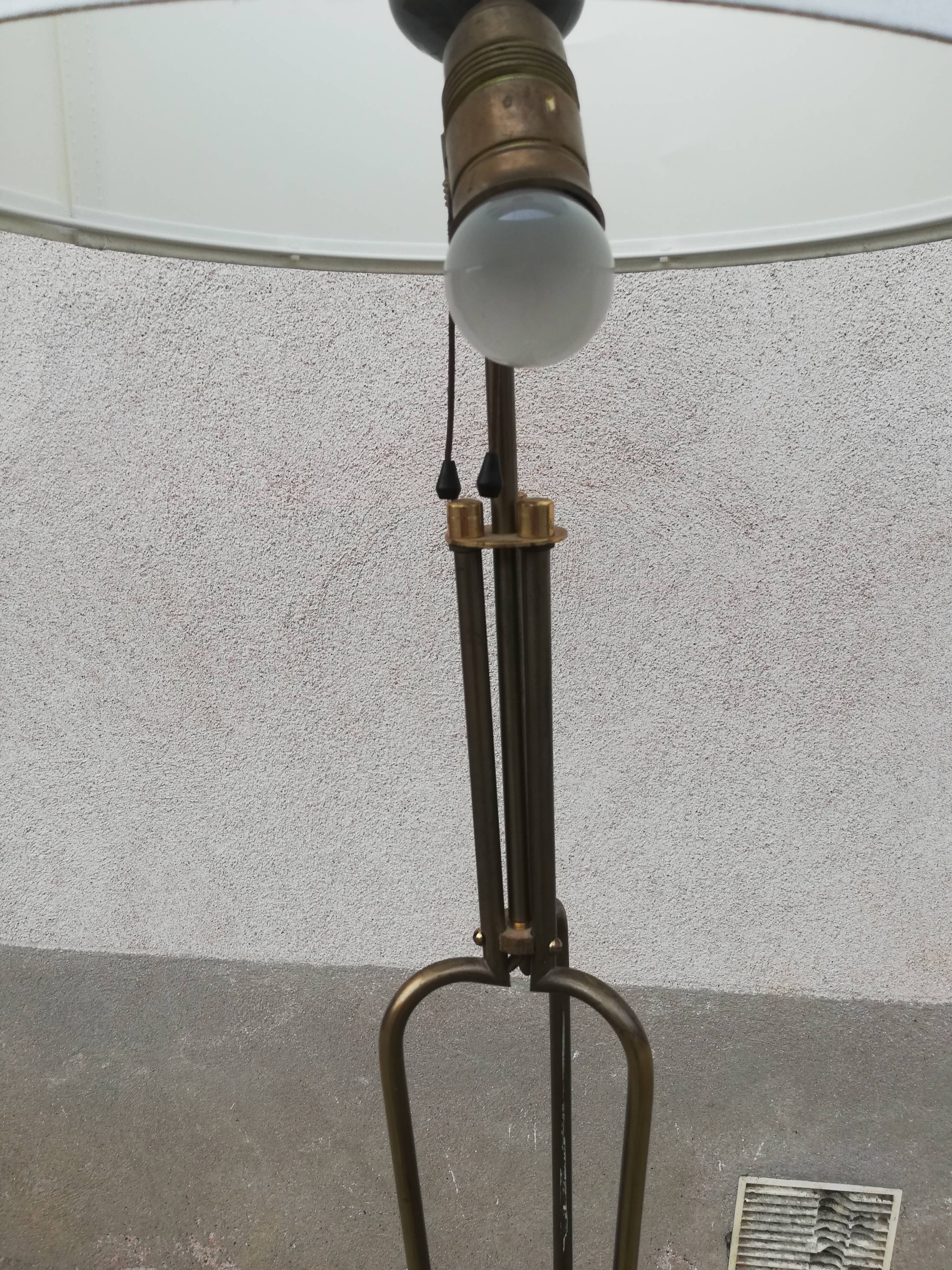 Vintage brass floor lamp