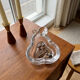 Vintage pear-shaped crystal catchall signed Art Vannes France - 60