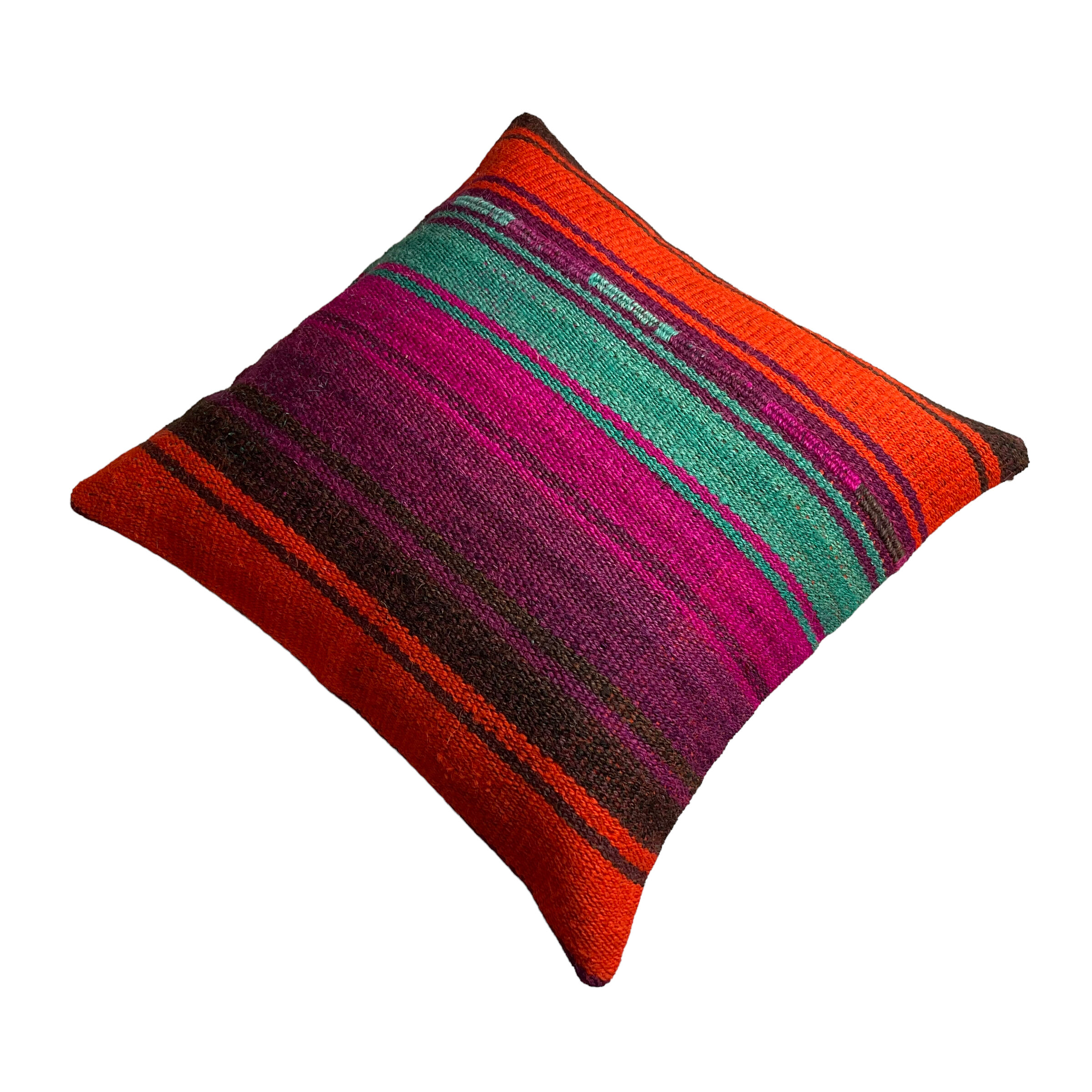 Vintage turkish kilim cushion cover 40 x 40 cm