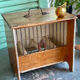 Wooden and steel bird cage