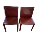 2 chairs model 412 Mario Bellini