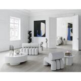 Lampe de table, lampe à poser, modèle Mini - Gris foncé, en céramique, œuvre contemporaine.