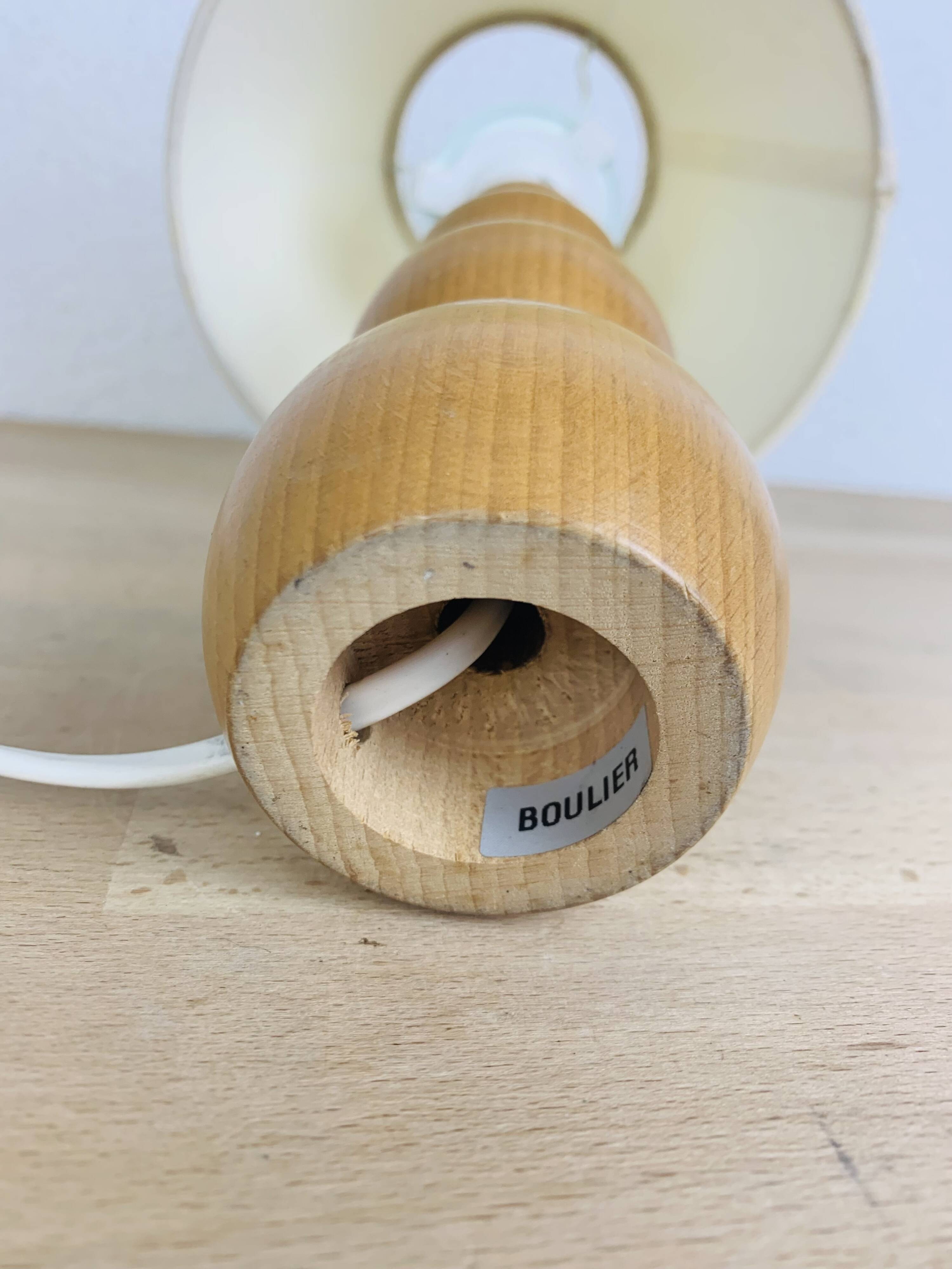 Vintage wooden abacus lamp