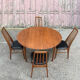 Solid teak table by Peter Hvidt for Soborg, 1956
