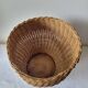 Wicker wastebasket