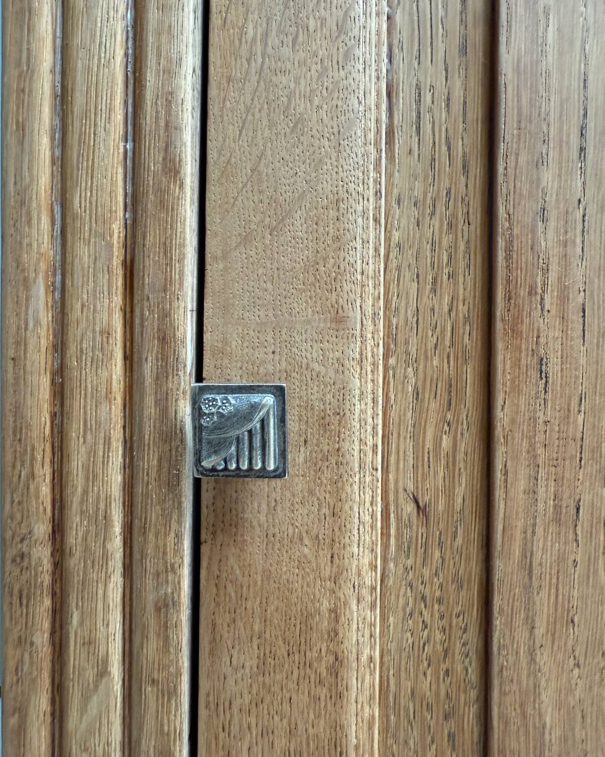 Art Deco oak jam jar (renovated)