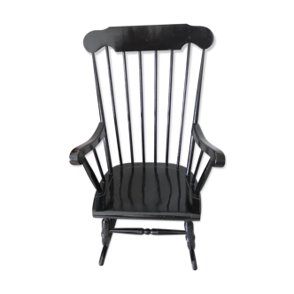 Rocking chair / rocking chair black 60s